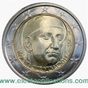 Ιταλία – 2 Ευρώ UNC, Giovanni Boccaccio, 2013 (bag of 10)